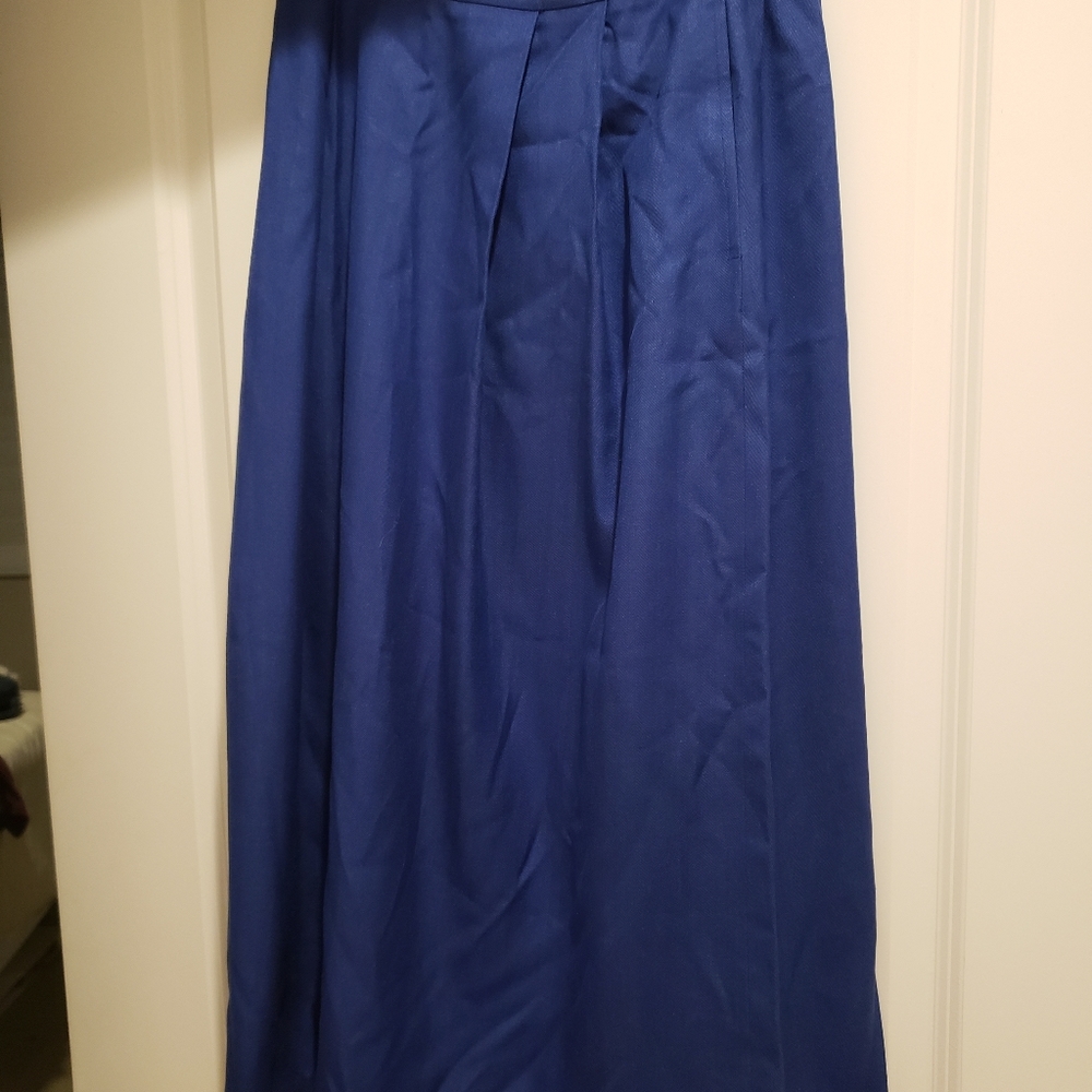 Evan Piccon 100% silk blue skirt